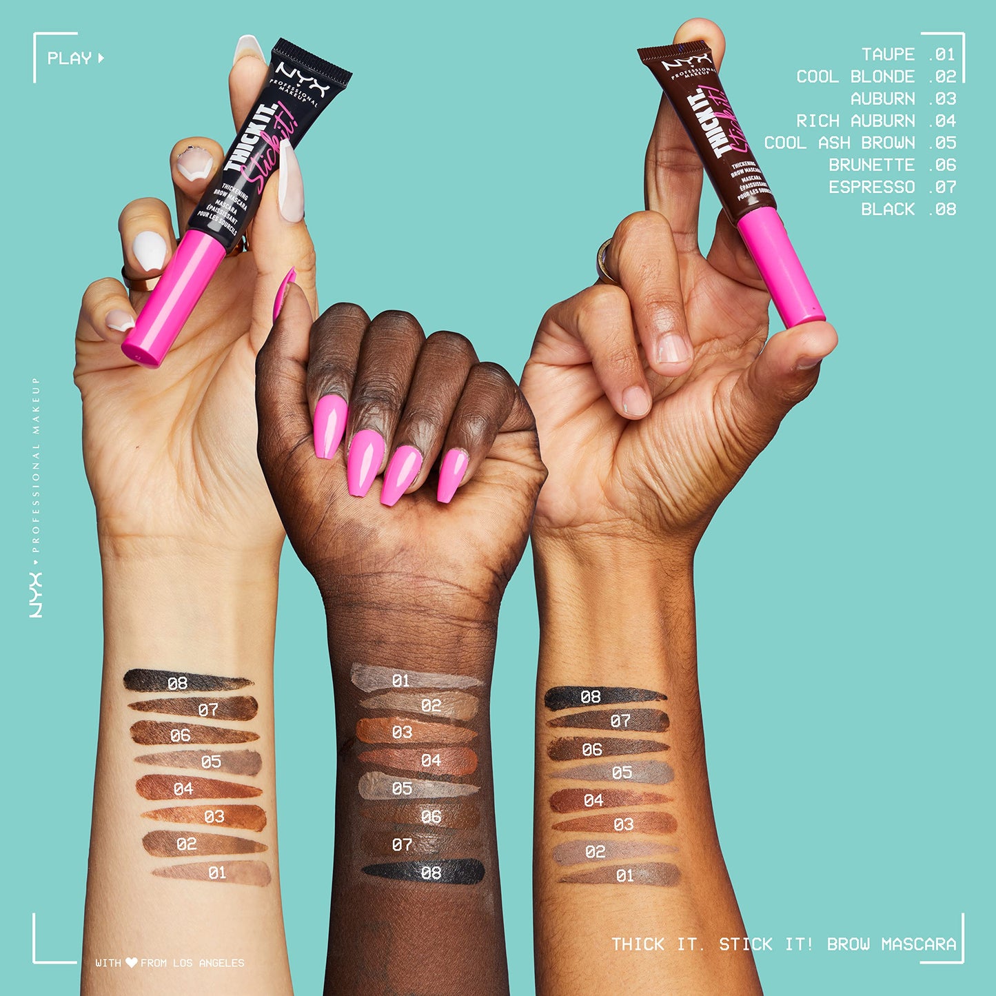 NYX PROFESSIONAL MAKEUP Thick It Stick It Thickening Brow Mascara, Eyebrow Gel - Espresso Beauty & Personal Care NYX PROFESSIONAL MAKEUP