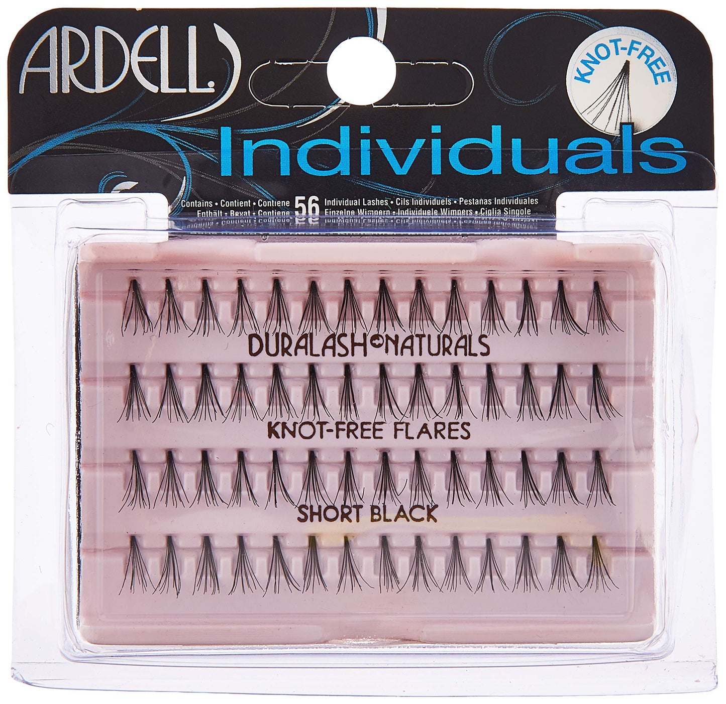 Ardell DuraLash Naturals Flare Individual Lashes, Short Black 56 ea (Pack of 2) Beauty & Personal Care Ardell