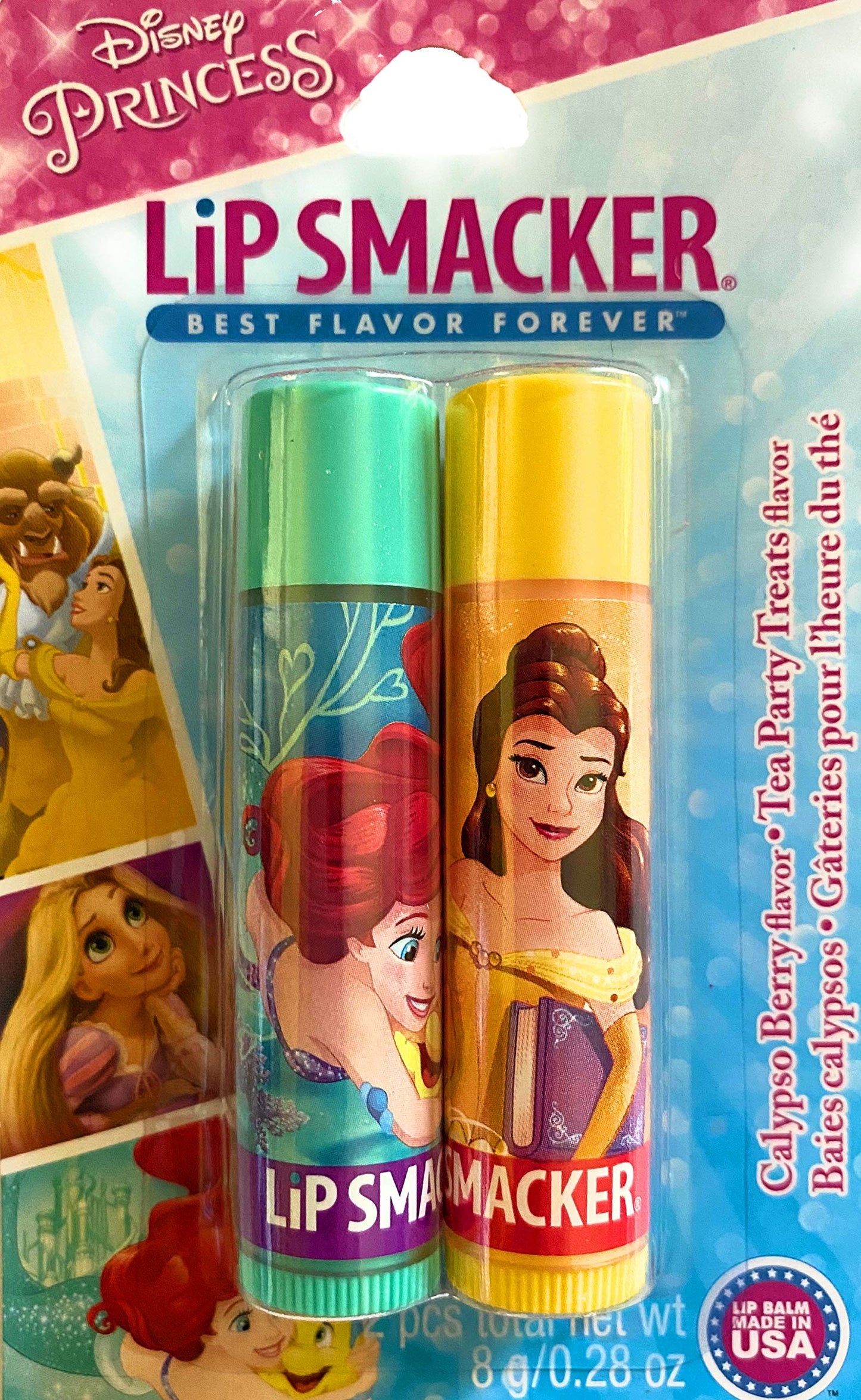 Lip Smacker Disney Princess Lip Balm Calypso Berry and Tea Party Treats Beauty and Personal Care Lip Smacker