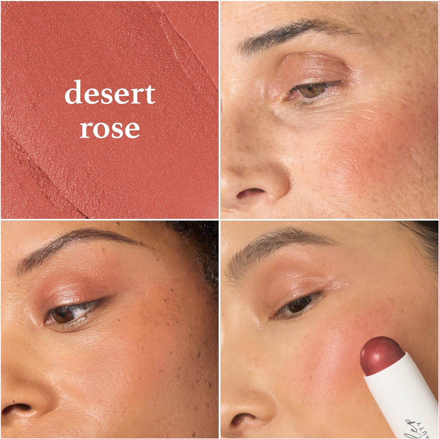 Julep Skip The Brush Cream to Powder Blush Stick - Desert Rose - Blendable and Buildable Color - 2-in-1 Blush and Lip Makeup Stick Beauty & Personal Care Julep