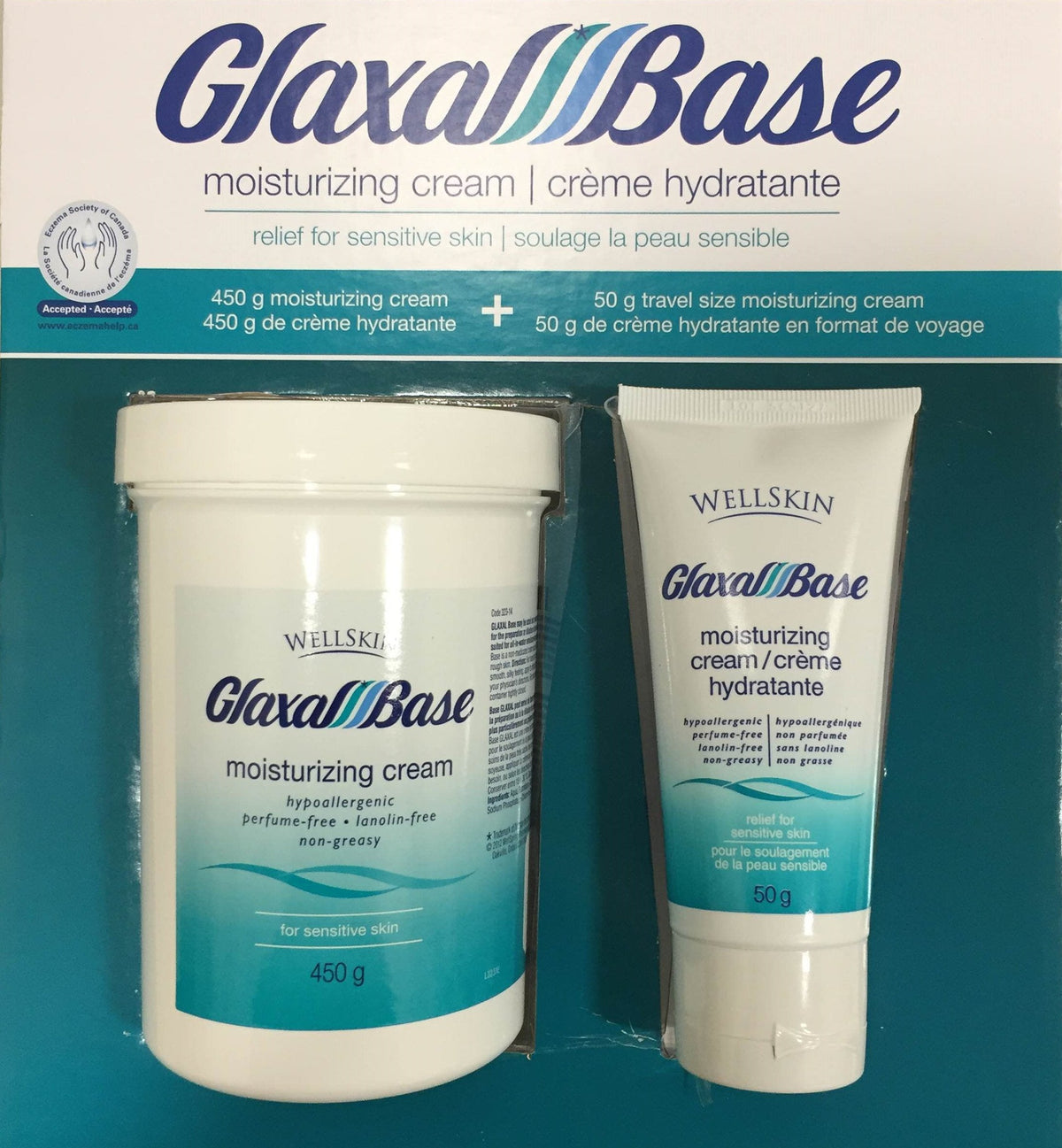 Glaxal Base Moisturizing Cream Value Pack 450g+50g travel size Beauty & Personal Care Glaxal Base