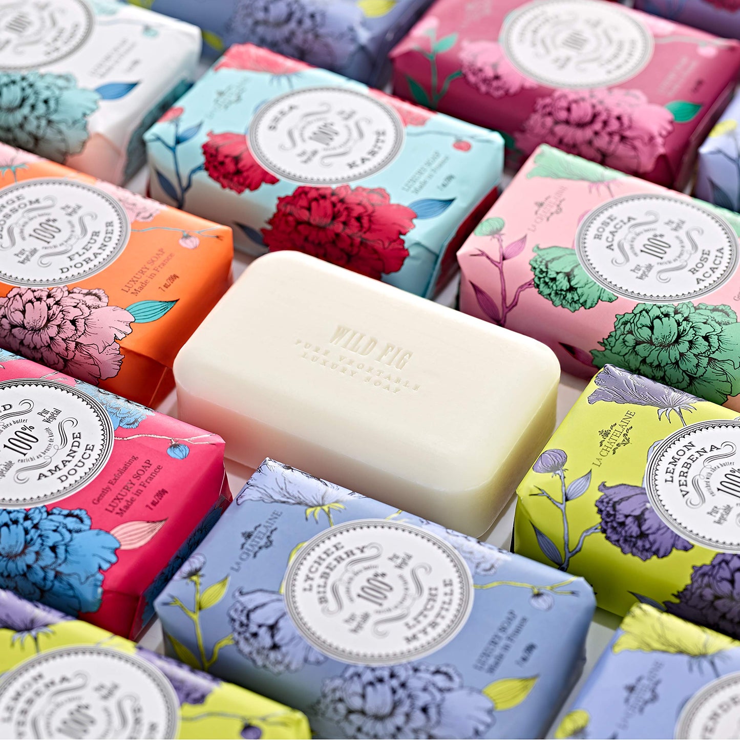 La Chatelaine Luxury Bar Soap Trio Gift Set Tin | Made in France | Natural and Organic | Shea Butter Formula | 3 x 7 oz / 200g -Aqua Soap Trio Beauty & Personal Care La Chatelaine