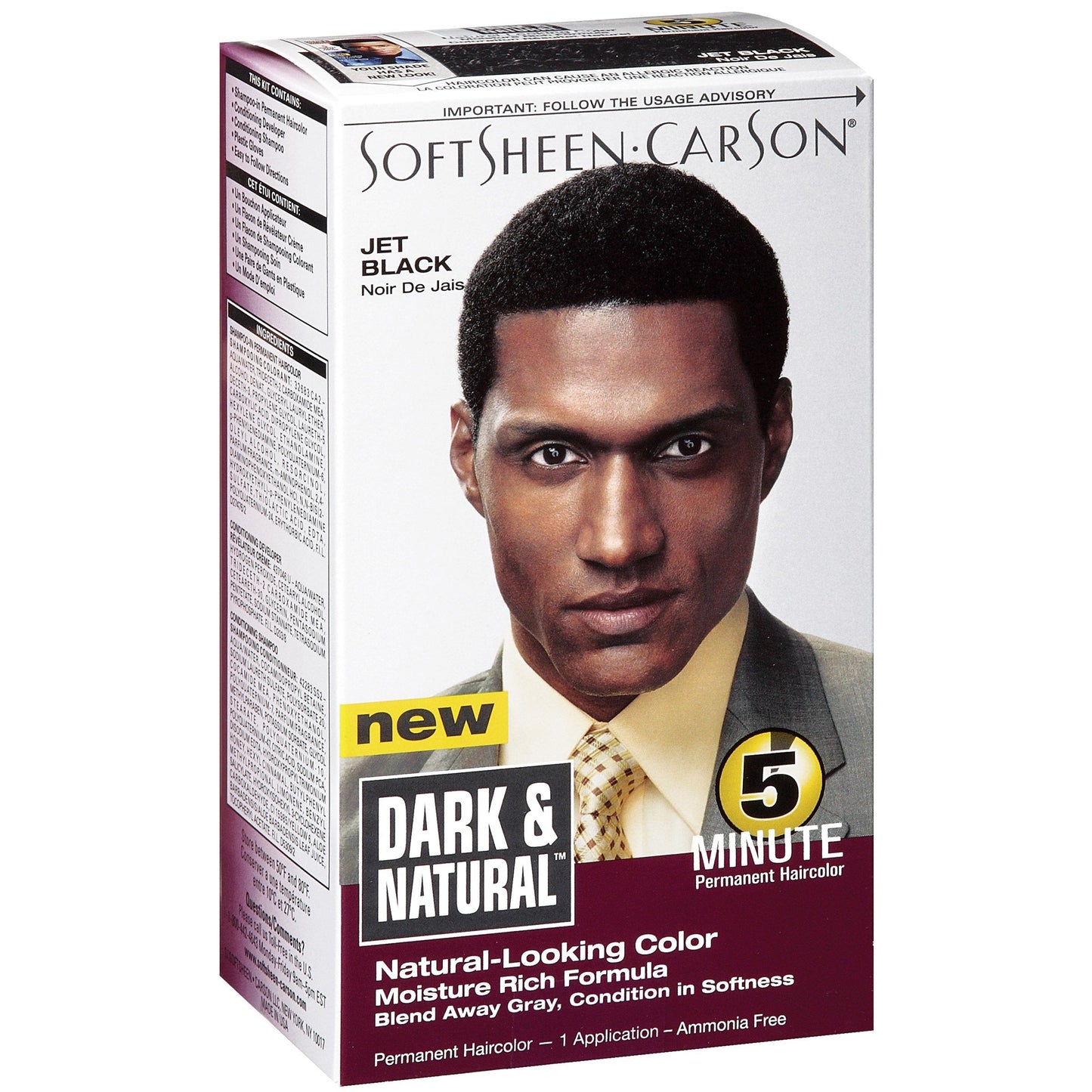 Dark and Natural Men's 5 Minute Hair Color 3, Jet BLack, 1 ea (Pack of 12) Beauty & Personal Care Dark & Natural