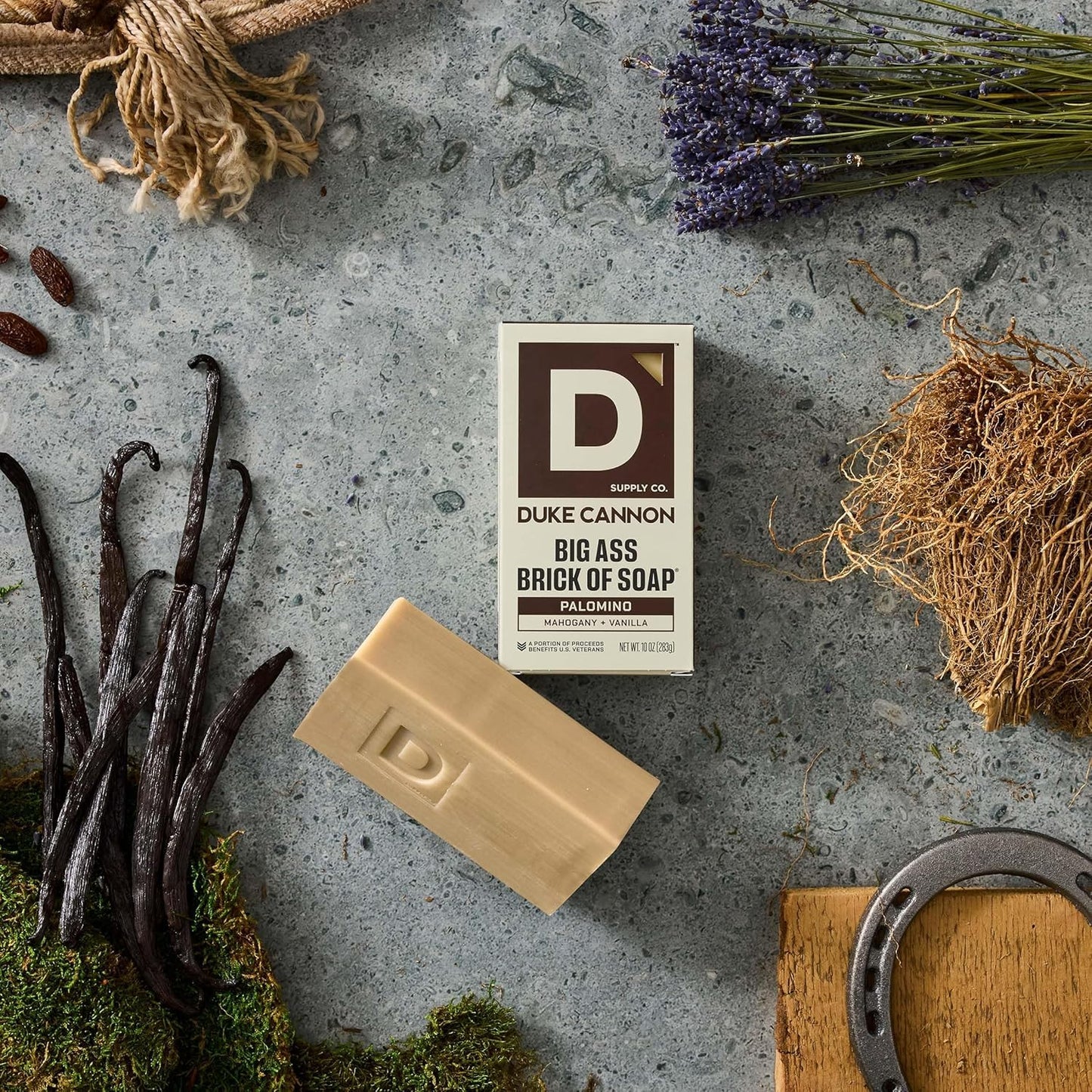 Duke Cannon Supply Co. Palomino Big Brick of Soap for Men - 10 oz - Mahogany + Vanilla Scent - Triple-Milled Men's Bar Soap - Deep-Cleansing Bath Bar Beauty & Personal Care Duke Cannon Supply Co.