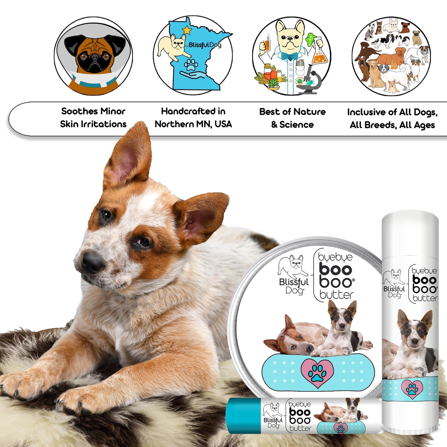 The Blissful Dog Blue Heeler Boo Butter, 0.50 oz Beauty and Personal Care The Blissful Dog