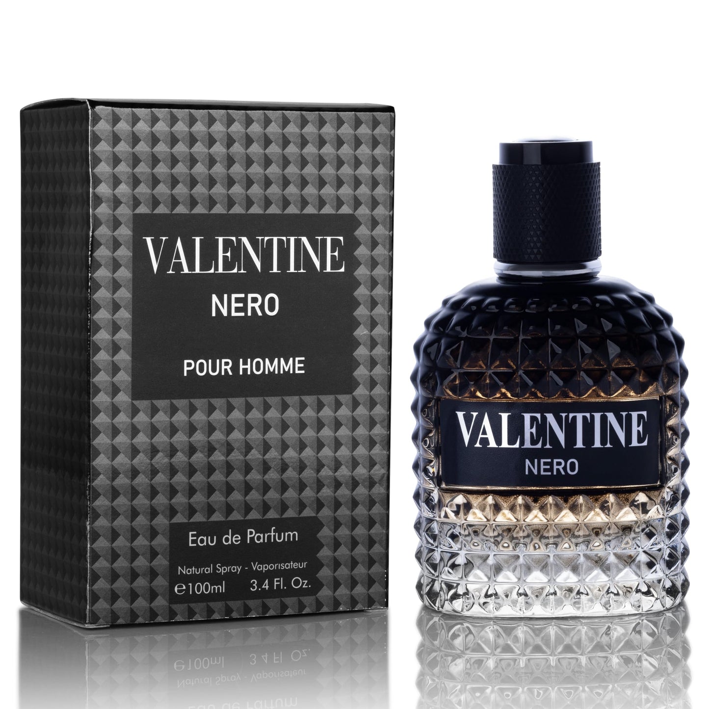 Valentine Nero for Men - Woody Aromatic Fragrance with Floral and Mineral Notes - Masculine Scent - 100ml Beauty & Personal Care URBAN COLLECTION