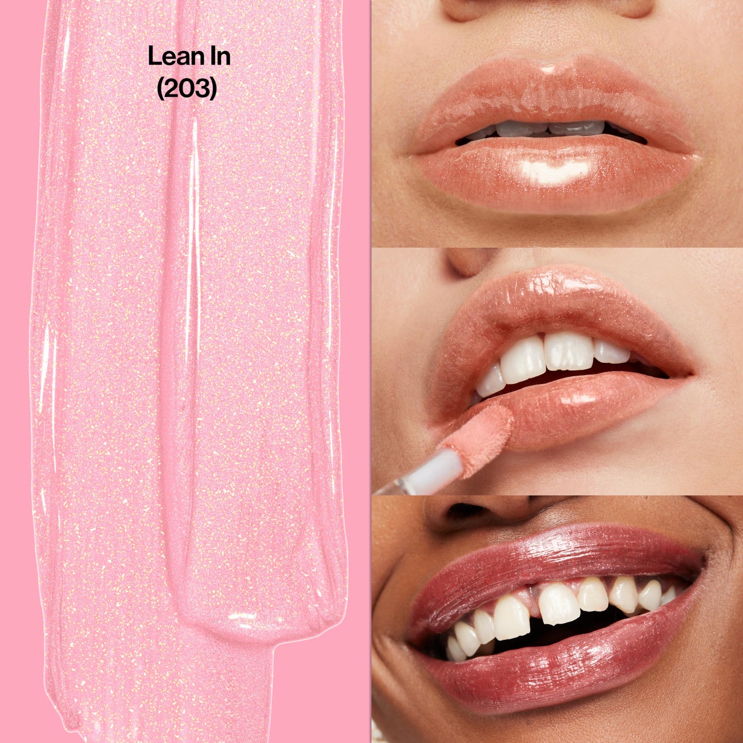 Revlon Super Lustrous Lip Gloss, Non-Sticky, Hydrating, High Shine Finish, 203 Lean In, 0.13 oz Beauty & Personal Care REVLON