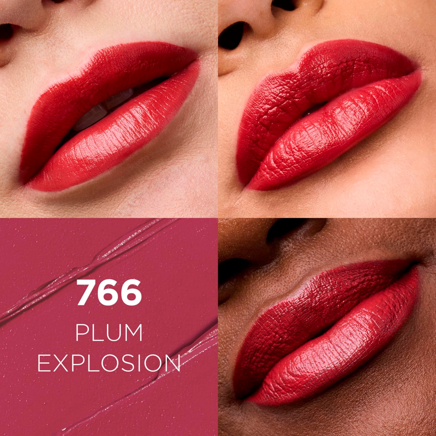 L'Oreal Paris Makeup Colour Riche Original Creamy, Hydrating Satin Lipstick, 766 Plum Explosion, 1 Count Beauty & Personal Care L'Oreal Paris