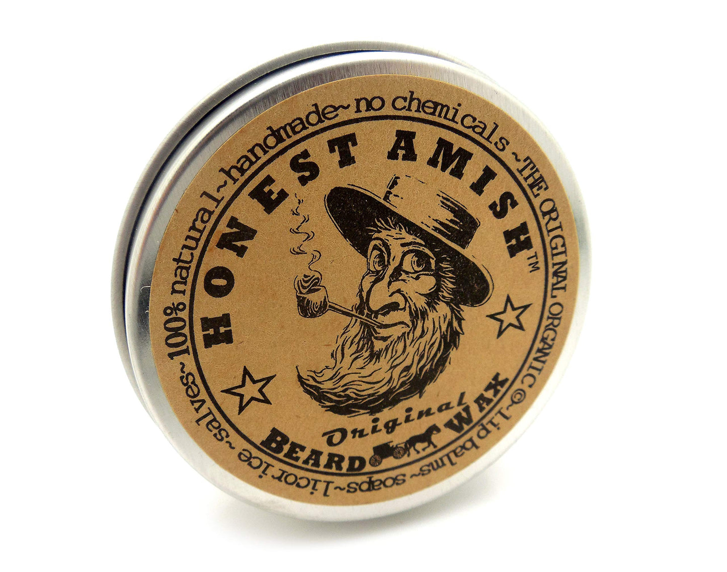 Honest Amish Original Beard Wax - All Natural and Organic- 2 ounce Beauty & Personal Care Honest Amish