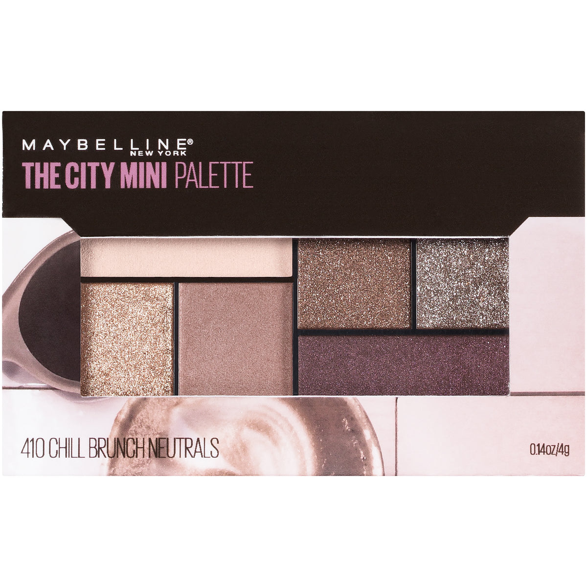 Maybelline New York The City Mini Palette, Chill Brunch Neutrals, 0.14 Ounce