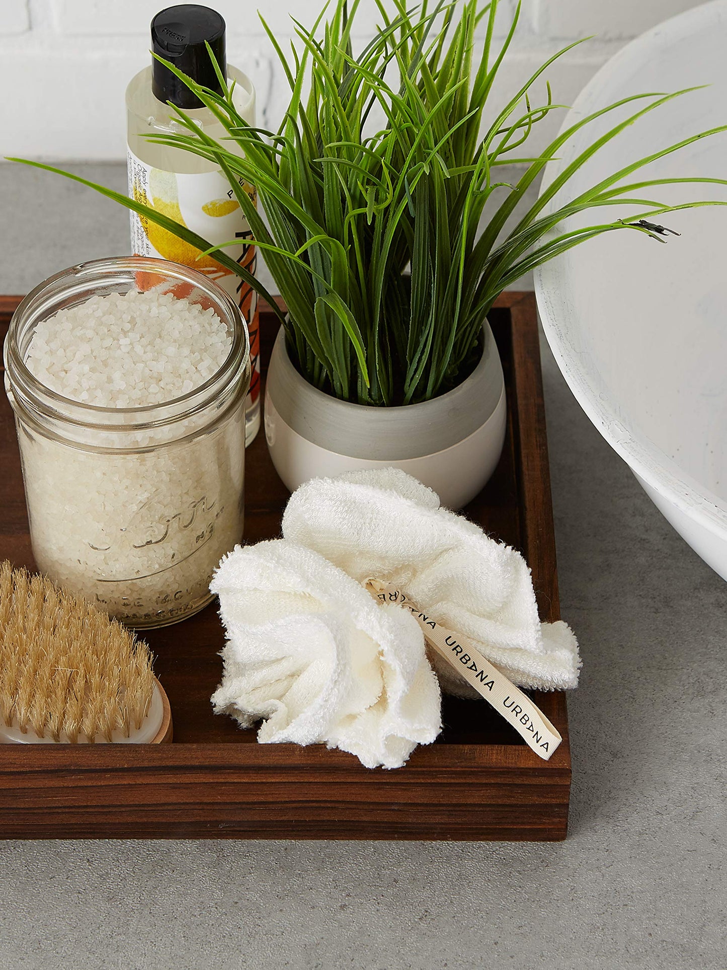 Urbana Spa Prive Home Spa Collection, Bath & Shower Pouf Beauty and Personal Care Urbana