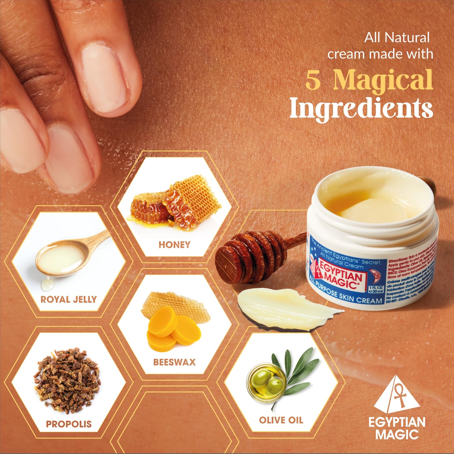 Egyptian Magic - All Purpose Face, Body, and Dry Skin Moisturizing Cream, Skin Protectant for Women & Men, Eczema Care Healing Balm, Scar Treatment Beauty & Personal Care Egyptian Magic