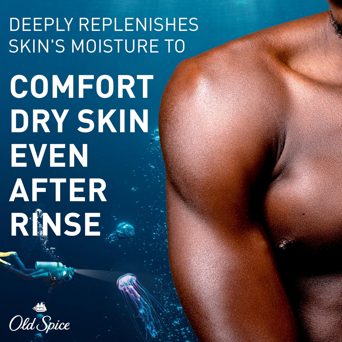 Old Spice GentleMan’s Super Hydration Body Wash for Men, Moisturizing Shower Gel for Dry Skin, 24/7 Renewing Moisture with Skin Conditioners, Deep Sea Beauty & Personal Care Old Spice