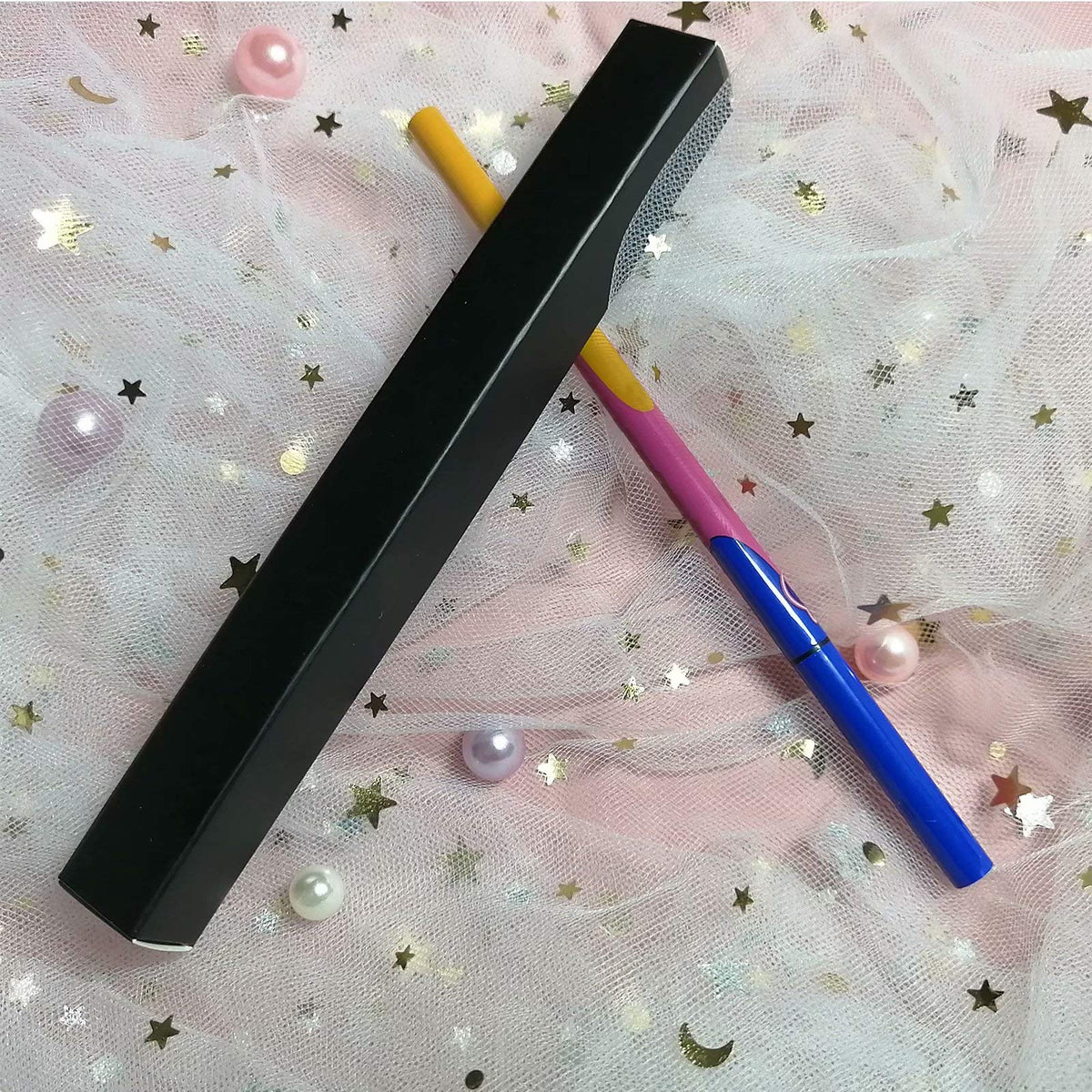 ANZKA 50 Pcs Eyeliner Packaging Boxes, 5.7x0.63x0.63 Inch Twist Pen Wrapping Box, Black Matte Cuticle Oil Pen Package Boxes Beauty & Personal Care ANZKA
