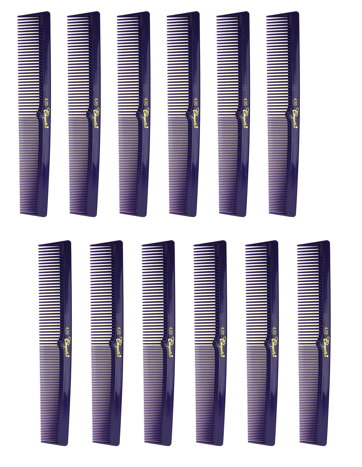 7 Inch Hair Cutting Combs. Barber’s & Hairstylist Combs. Purple 1 DZ.