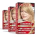 Revlon ColorSilk with Bond Repair Complex, Blonde Permanent Hair Color, 100% Gray Coverage, Ammonia Free Hair Dye, Vegan Keratin, 81 Light Blonde Beauty & Personal Care REVLON