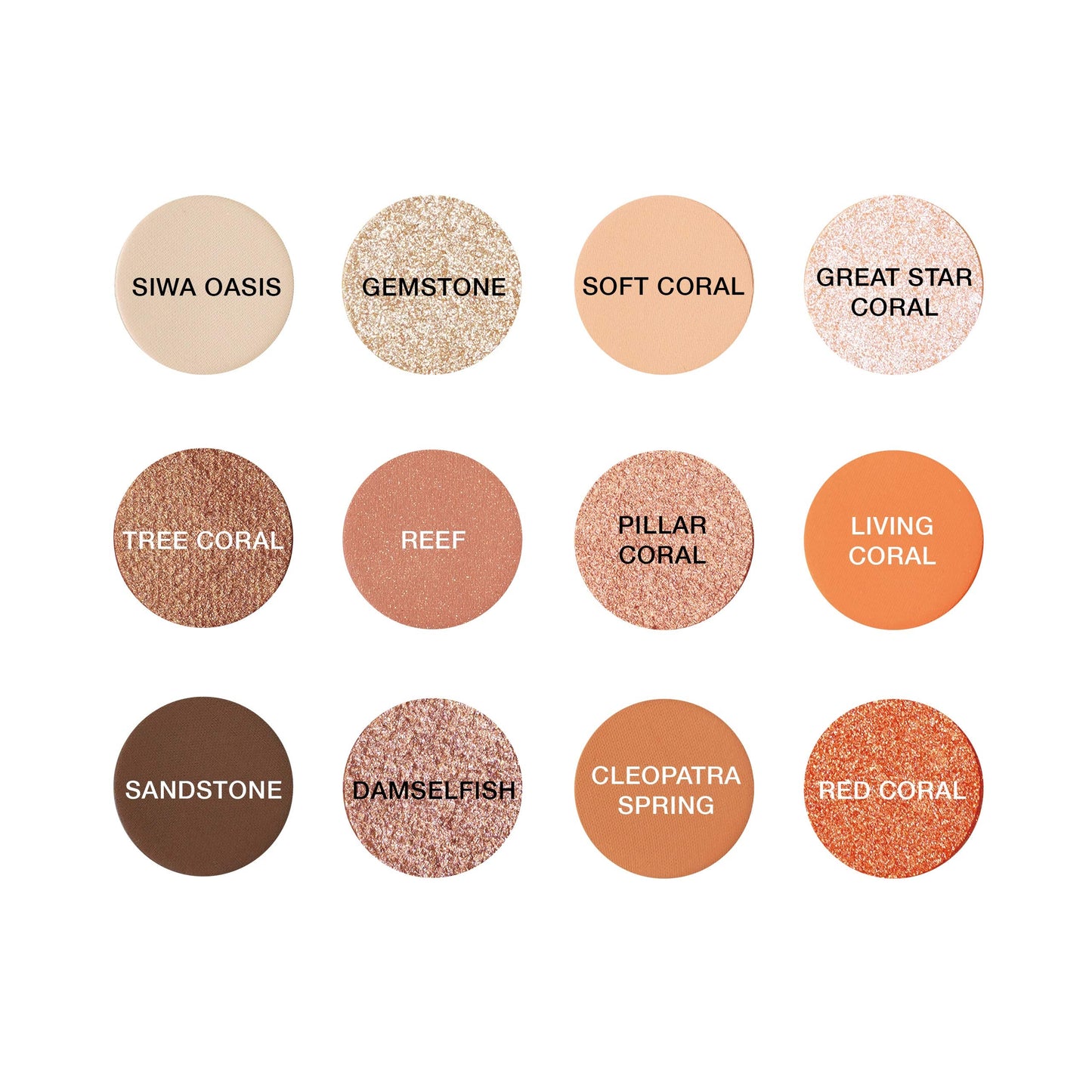 EBIN NEW YORK Coral Oasis - Secret of Pharaoh Eyeshadow Palette, Highly Pigmented and Blendable, Cruelty-Free, Long-Lasting Matte & Shimmer Beauty & Personal Care EBIN NEW YORK