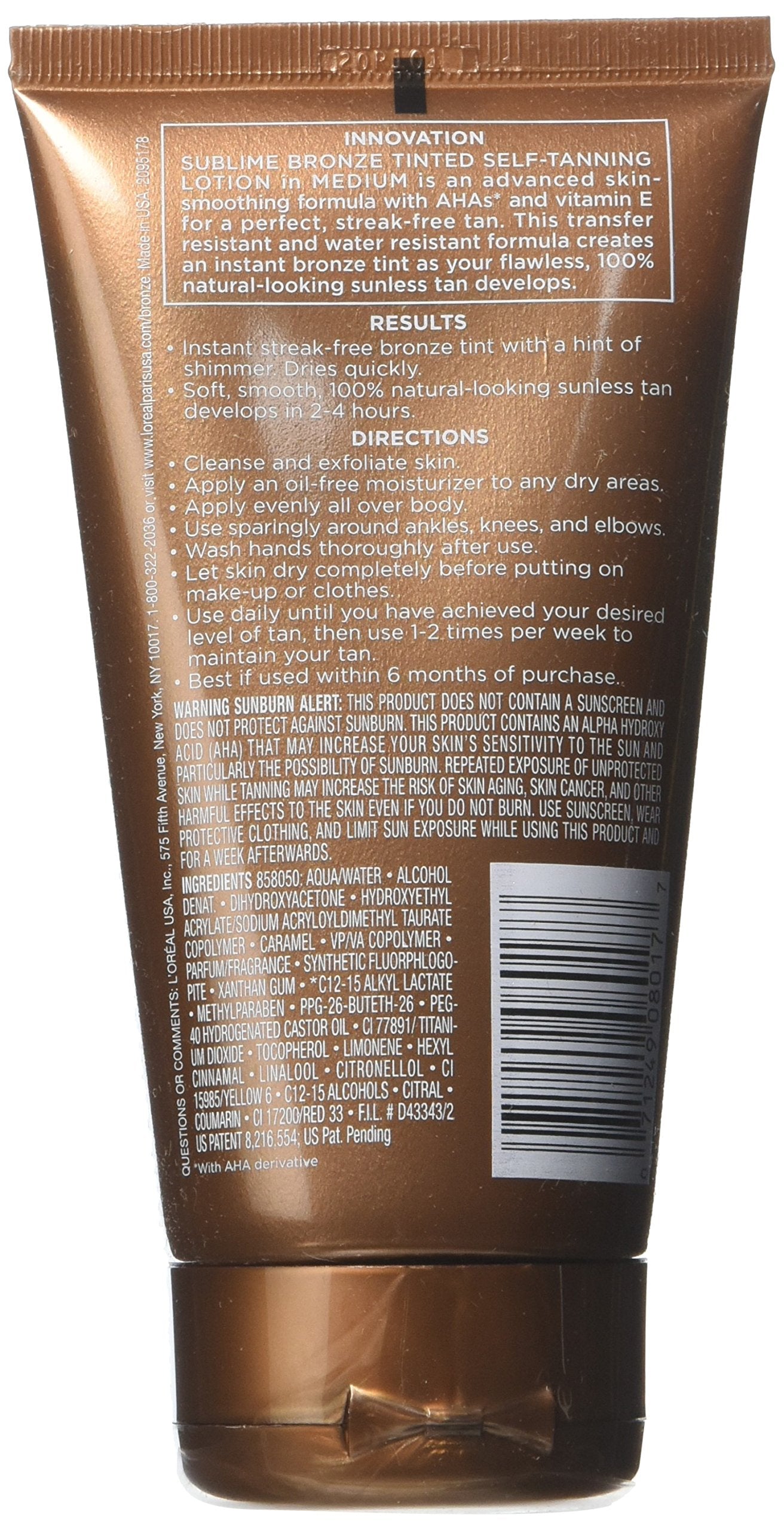 L'oreal Paris Sublime Bronze Tinted Lotion, 5 Ounces (Pack of 3) Beauty & Personal Care L'Oreal Paris