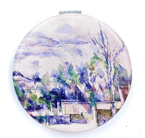 Aeisage Compact Mirror White Pocket Mirror Bulk for Kids Small Travel Mirror for Bags Paul Cezanne Art Print Unique Makeup Gift for Girls Beauty & Personal Care Aeisage