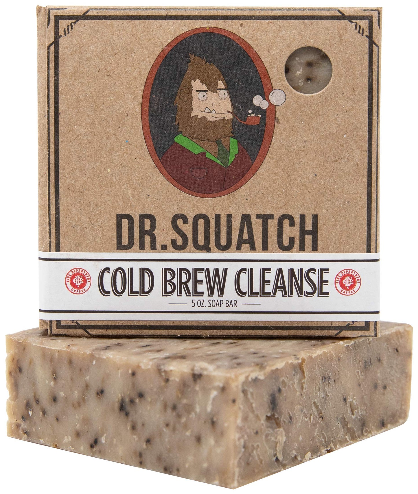 Dr. Squatch Cold Brew Cleanse Coffee Soap Bar - Blend of Shea Butter, Salt, Kaoilin Clay, and Some Top Notch Coffee Beans - Organic Handmade in USA Beauty & Personal Care Dr. Squatch