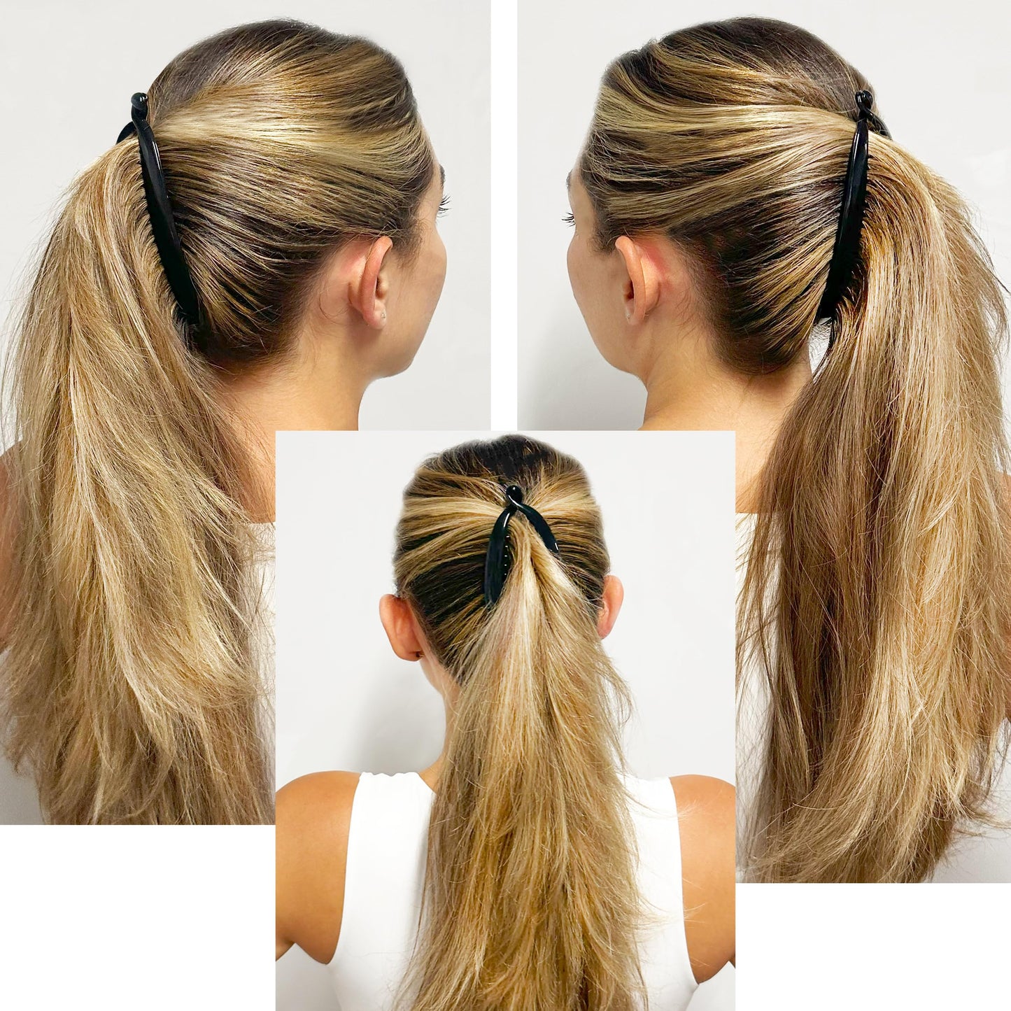 Camila Paris NV136 French Large Banana Clip Hair Comb, Flexible Banana Clips Hair for Thick Hair Ponytail Holder Interlocking Styling Clips for Women Beauty & Personal Care Camila