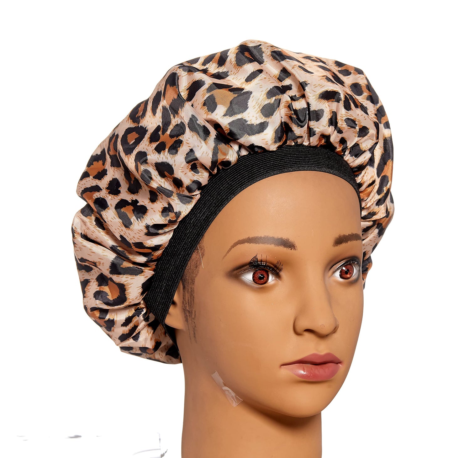 Red by Kiss Premium Quality Silky Satin Day & Night Cap Leopard Beauty and Personal Care Red by Kiss