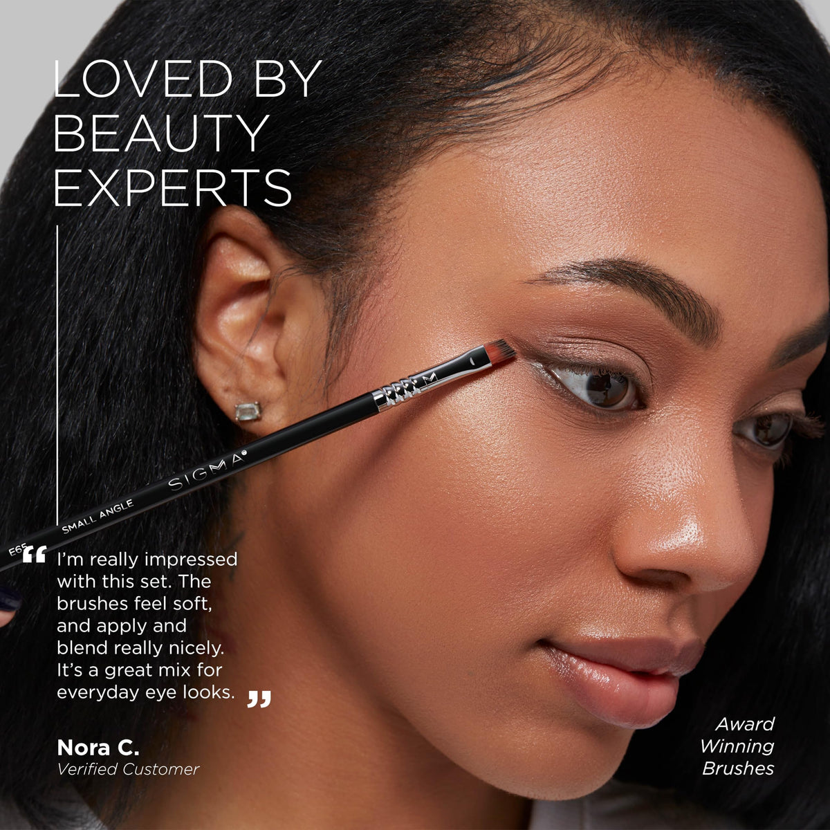 Sigma Beauty Basic Eye Brush Set - Makeup Brushes 7 Pieces Fibers & Sleek