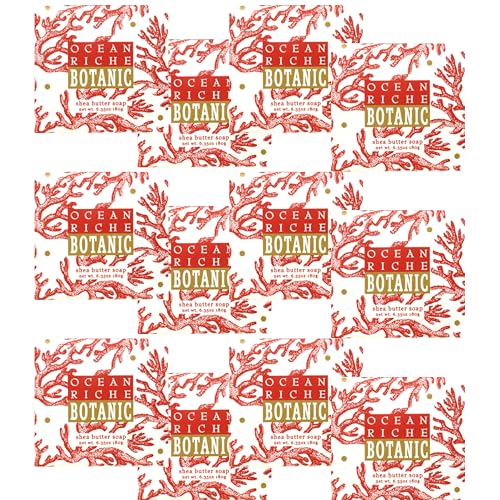 Greenwich Bay Mini Botanical Soap Bars - 12 Pack 1.9 oz Each - Individually Wrapped Guest Soaps for Airbnb, Spa, Travel, Bath - Travel Size Bar Soap Beauty & Personal Care Greenwich Bay Trading Company