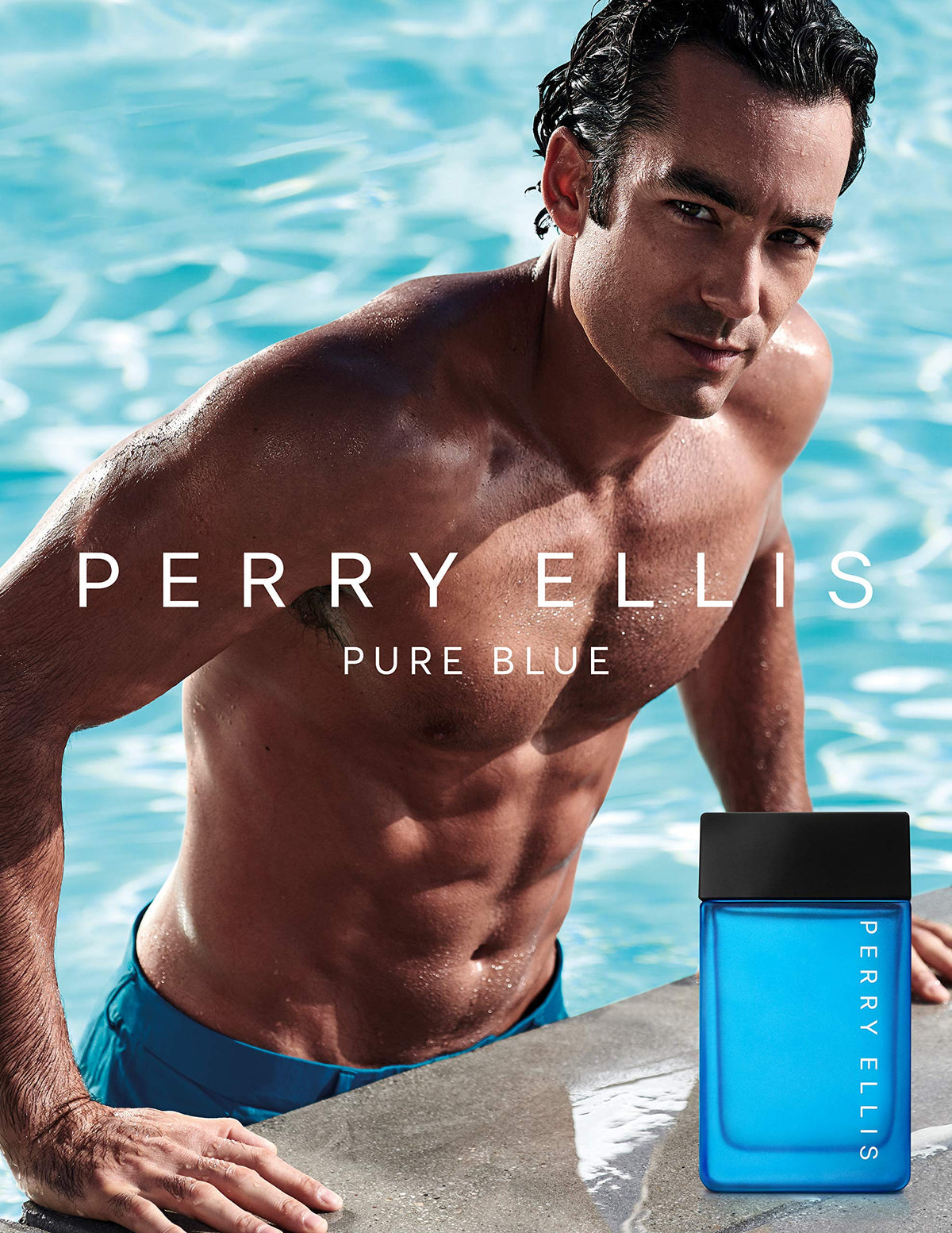 Perry Ellis Perry Ellis Pure Blue Men 3.4 oz EDT Spray Beauty & Personal Care Perry Ellis