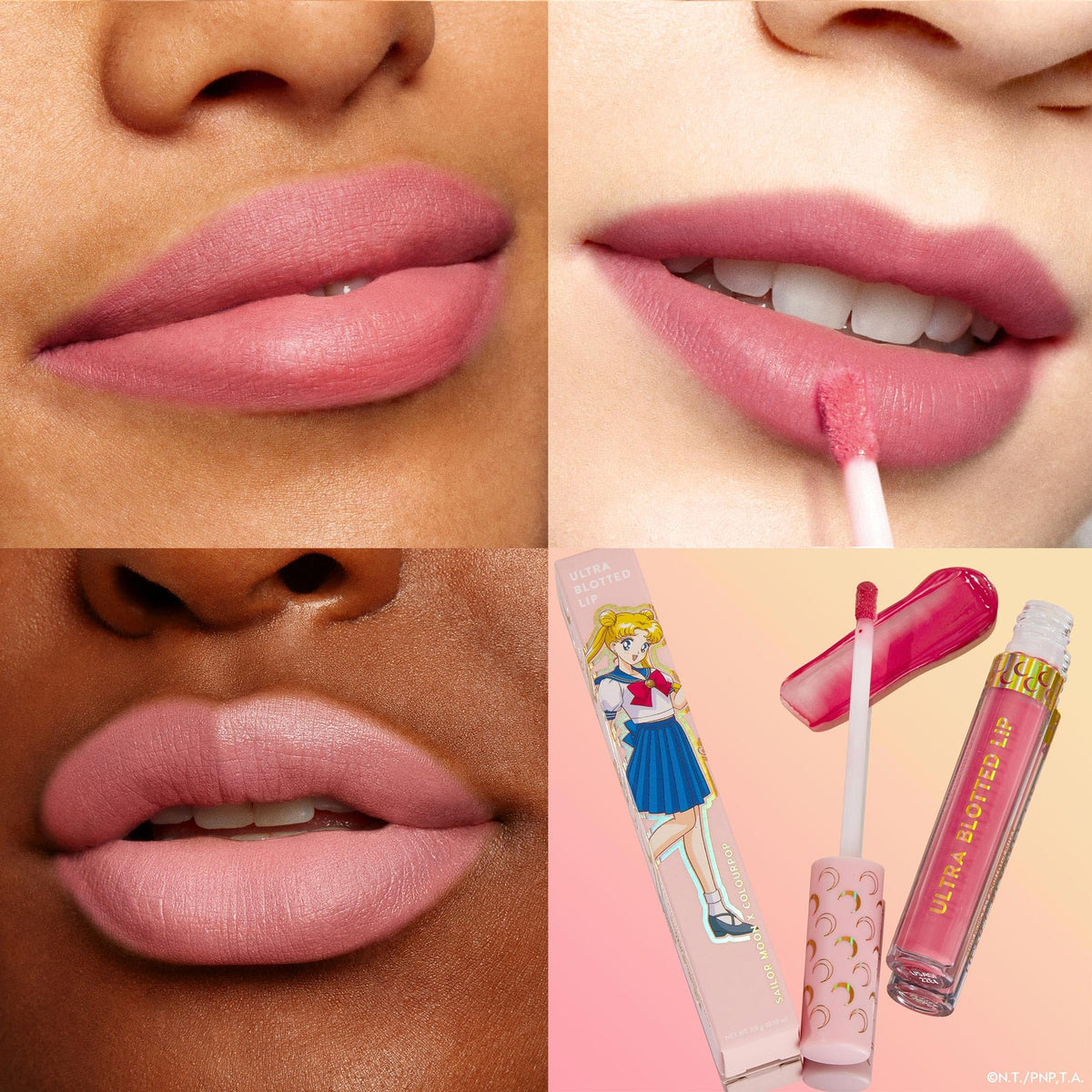 ColourPop x Sailor Moon Ultra Lip Set - High-Shine, Non-Sticky & Hydrating Pink Lip Gloss & Diffused Matte Lipstick Set with a Flexible Paddle Beauty & Personal Care ColourPop