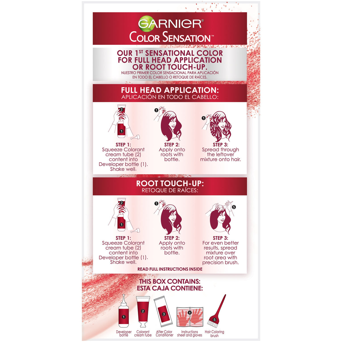 Garnier Hair Color Sensation Rich Long-Lasting Cream, 4.0 Dark Brown