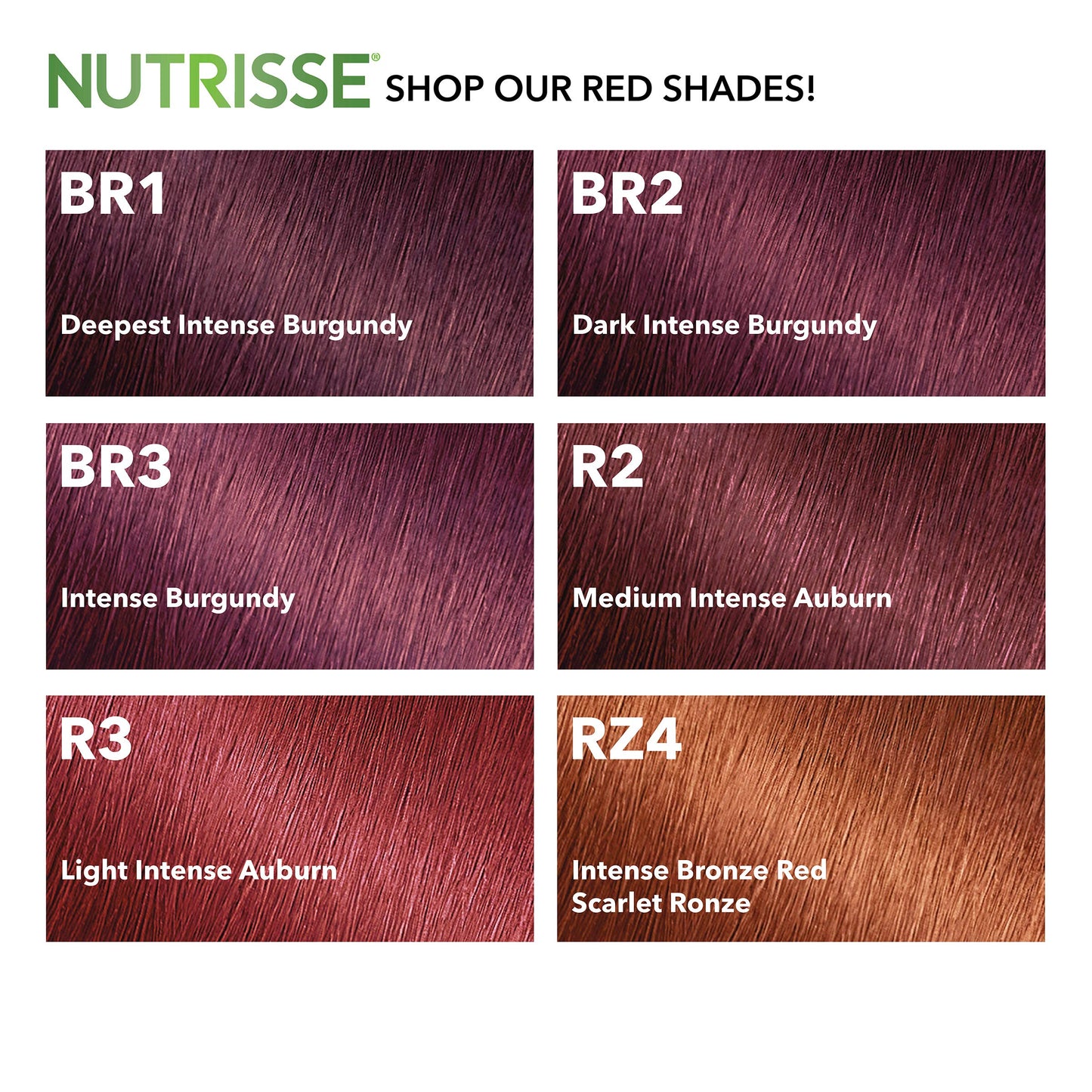 Garnier Nutrisse Ultra Color Nourishing Permanent Hair Color Cream, BR2 Dark Intense Burgundy (1 Kit) Red Hair Dye (Packaging May Vary), 1 Count Beauty & Personal Care Garnier
