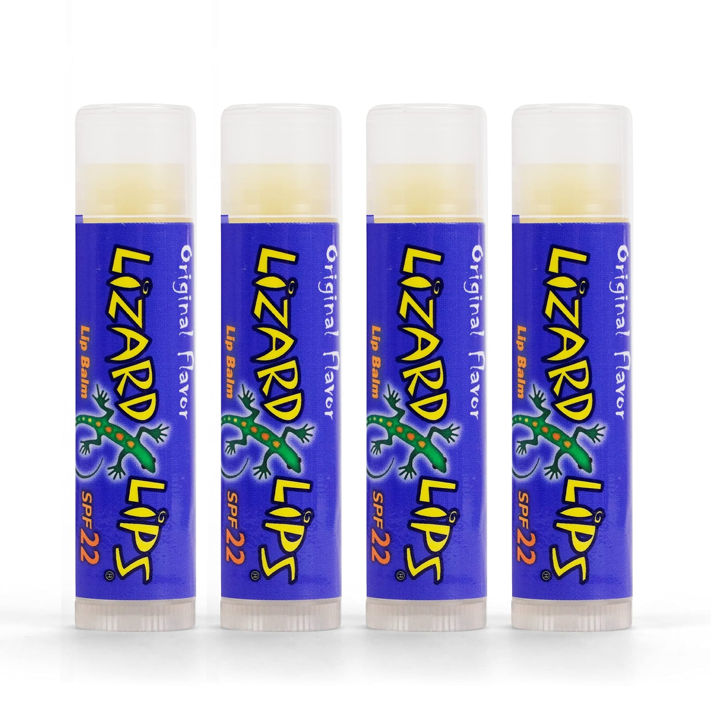 Lizard Lips SPF 22 Lip Balm - Original Vanilla 4 Pack (4) Beauty & Personal Care Lizard Lips
