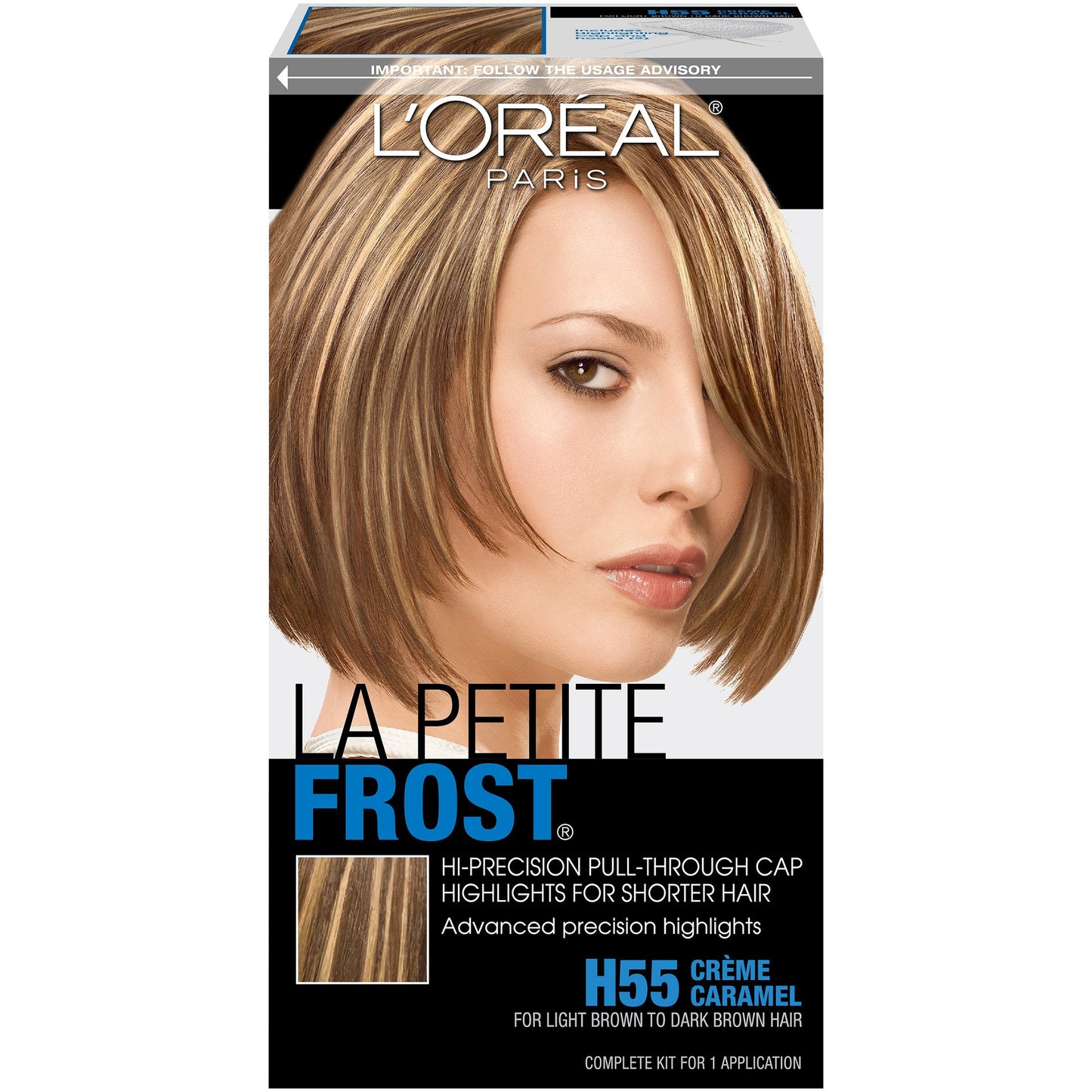 L’Oreal Paris Le Petite Frost Pull-Through Cap Highlights For Short Hair, H55 Creme Caramel Beauty & Personal Care L'Oreal Paris