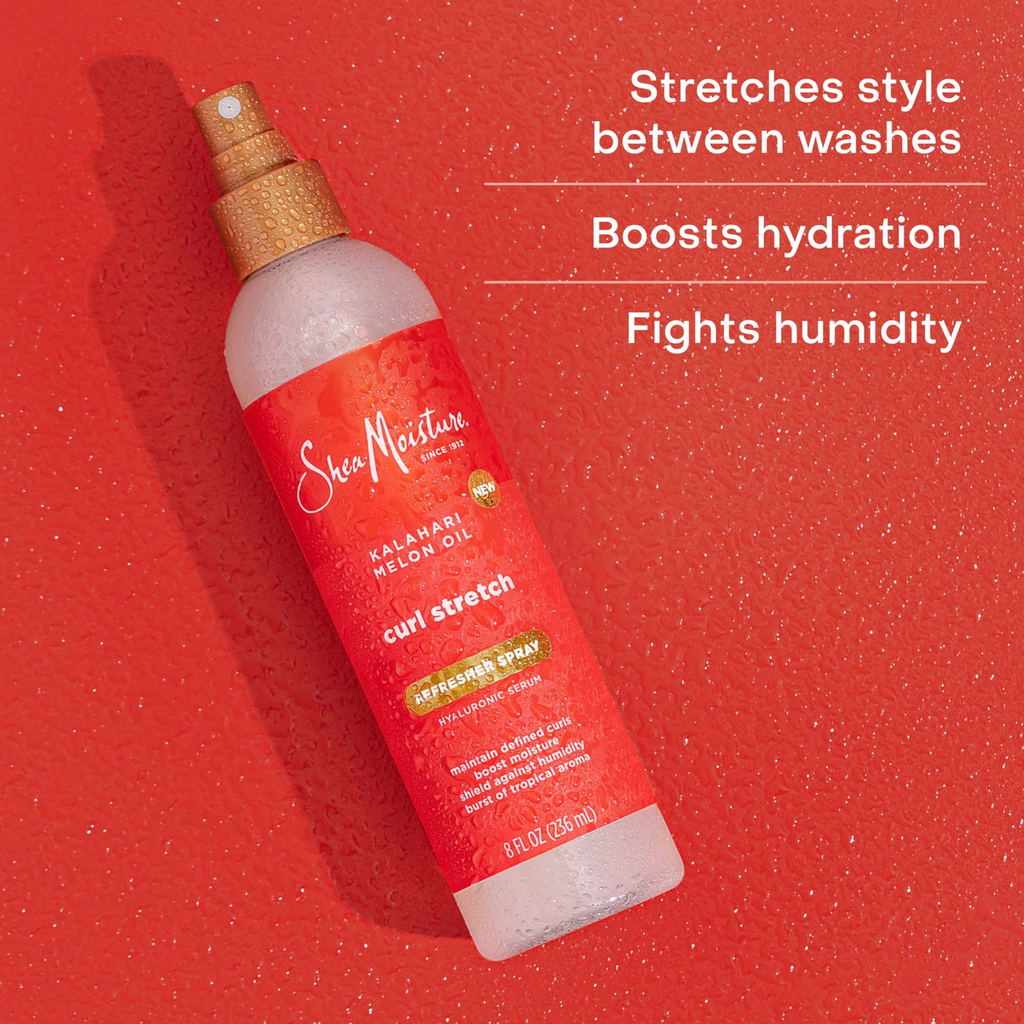 SheaMoisture Curl Stretch Refresher Spray Kalahari Melon Oil and Marula Oil Between Wash Style Stretcher Boosts Hydration, Fights Humidity and Frizz Beauty & Personal Care Shea Moisture
