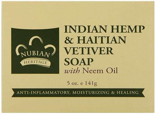NUBIAN HERITAGE BAR SOAP,INDIAN HEMP, 5 OZ(Single pack) Beauty & Personal Care Nubian Heritage