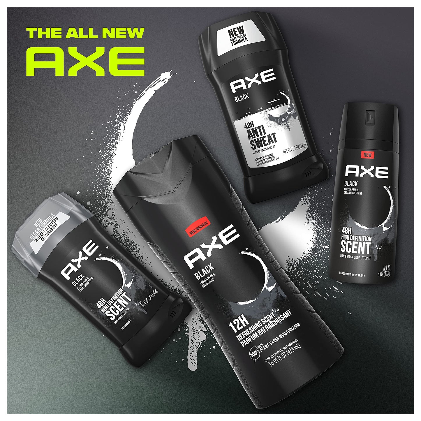 AXE Antiperspirant Stick For Men 48 Hour Sweat And Odor Protection For Long Lasting Freshness, Black Frozen Pear And Cedarwood Men's Deodorant 2.7oz Beauty and Personal Care AXE