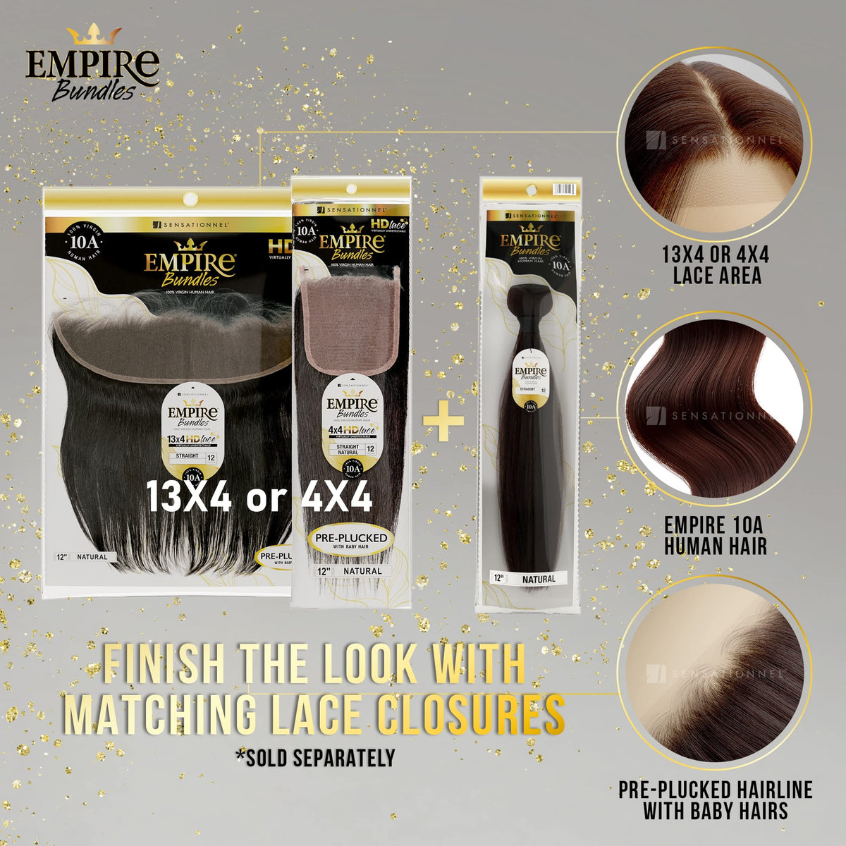 Sensationnel Empire Bundles-Body Wave,1 pack 18 inch, NATURAL/BLACK