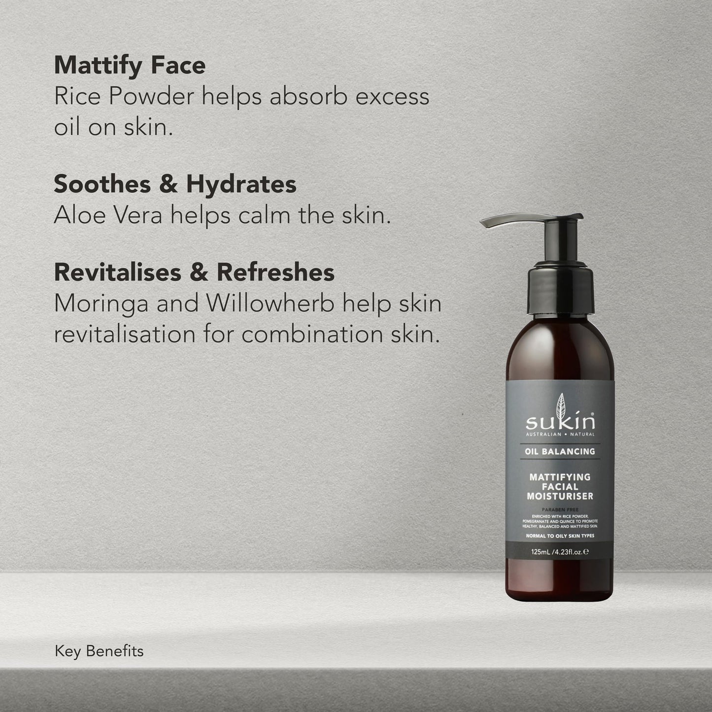 Sukin Oil Balancing Mattifying Facial Moisturizer with Pump, 4.23 Ounce Beauty and Personal Care Sukin