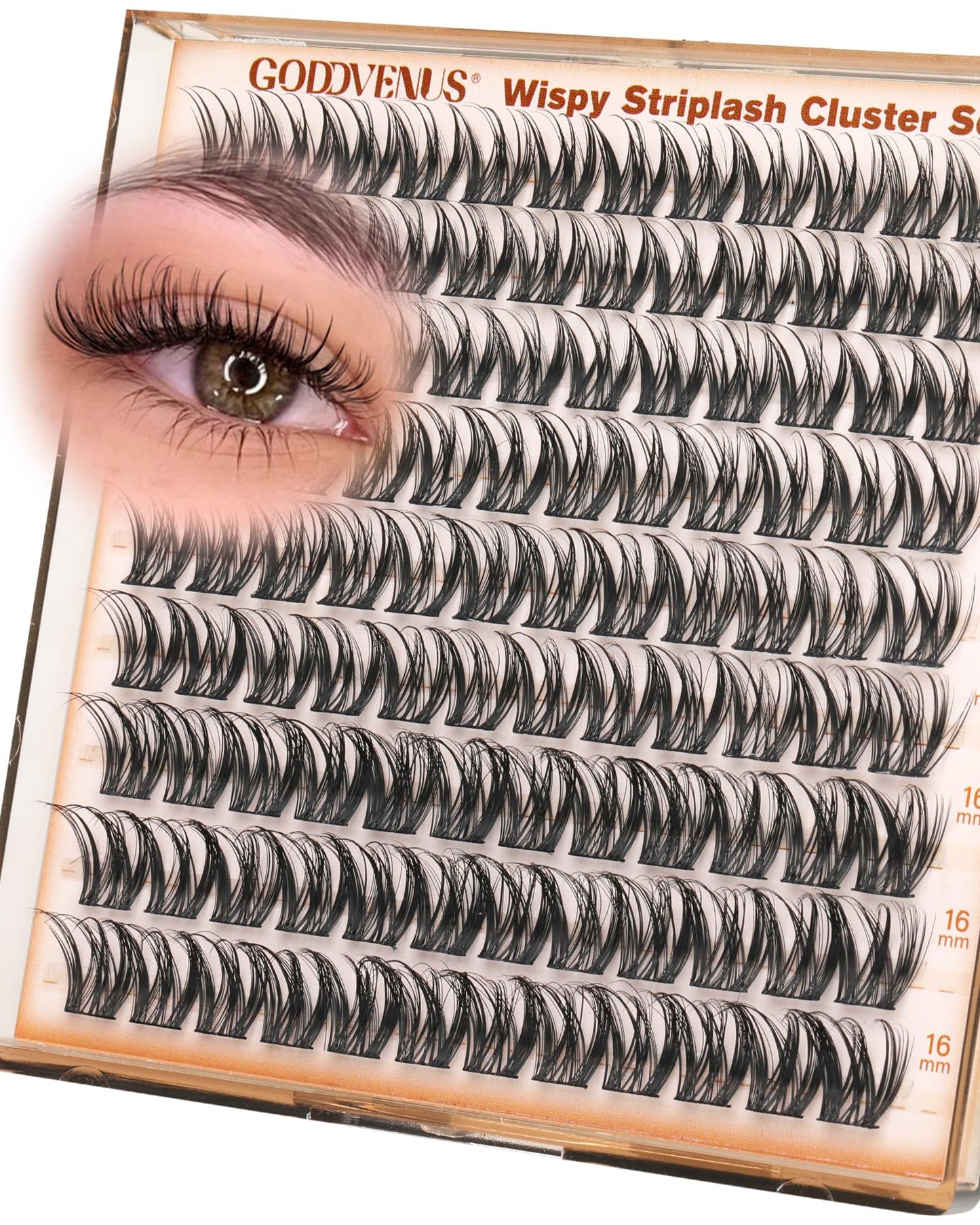 Goddvenus Spider Eye Lash Clusters Wispy Eyelash Clusters, D Curl Cluster Eyelash Extensions Natural Look, 10-16mm False Eyelashes for K Jenner Vibes Beauty and Personal Care Goddvenus Default Title