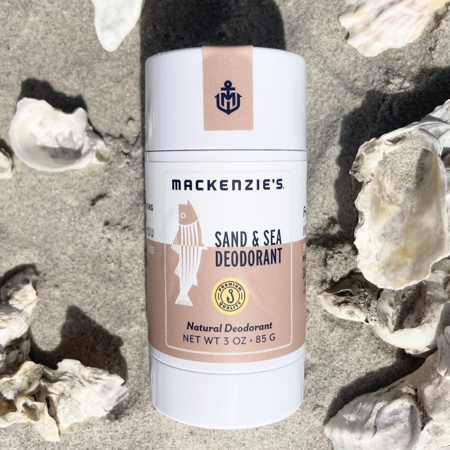 MacKenzie's Sand & Sea Deodorant - Father's Day - Gifts for Fishermen - Gifts for Women - Gifts for Men - Aluminum Free - Eco Friendly - Sea Salt Beauty and Personal Care MACKENZIE'S