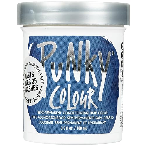Punky Midnight Blue Semi Permanent Hair Color - Vegan & Cruelty-Free Conditioning Hair Dye, Lasts Up to 35 Washes, 3.5 fl oz Beauty & Personal Care Punky