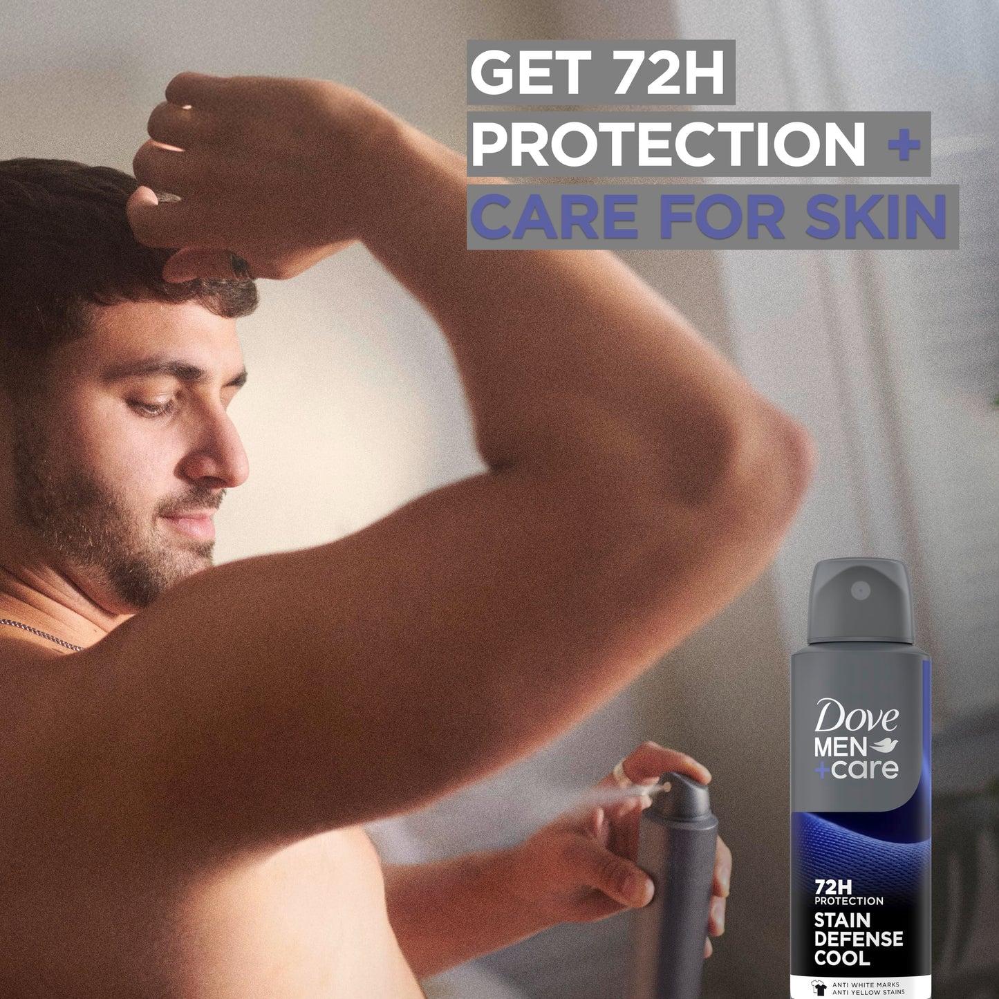 Dove Men+Care Antiperspirant Deodorant Stain Defense Cool Dry Spray For Men Anti-White Marks & Yellow Stains, 72-hour Sweat and Odor protection Beauty and Personal Care DOVE MEN + CARE