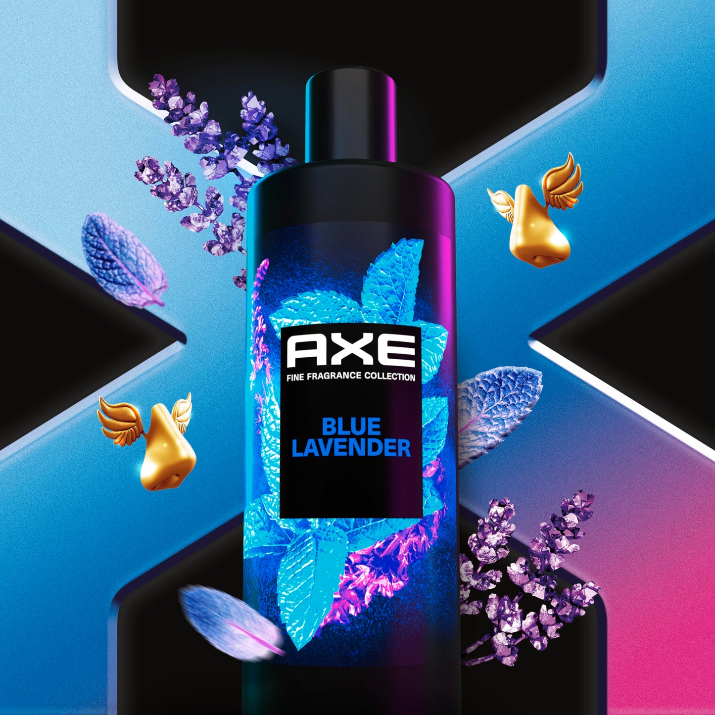 AXE Fine Fragrance Collection Body Wash For Men Blue Lavender 12h Refreshing Scent Shower Gel Infused with Lavender, Mint, and Amber Essential Oils 18 Beauty & Personal Care AXE