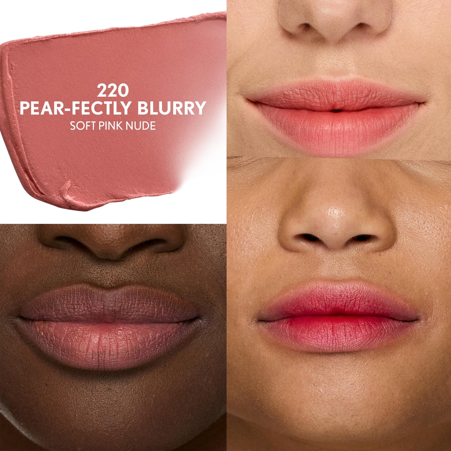 COVERGIRL Clean Fresh Yummy Blur Lipstick, Blurring Effect, Matte Lip Color, Fresh Pear Flavored, Vegan Formula - 220 Pear-fectly (Soft Pink Nude) Beauty and Personal Care COVERGIRL