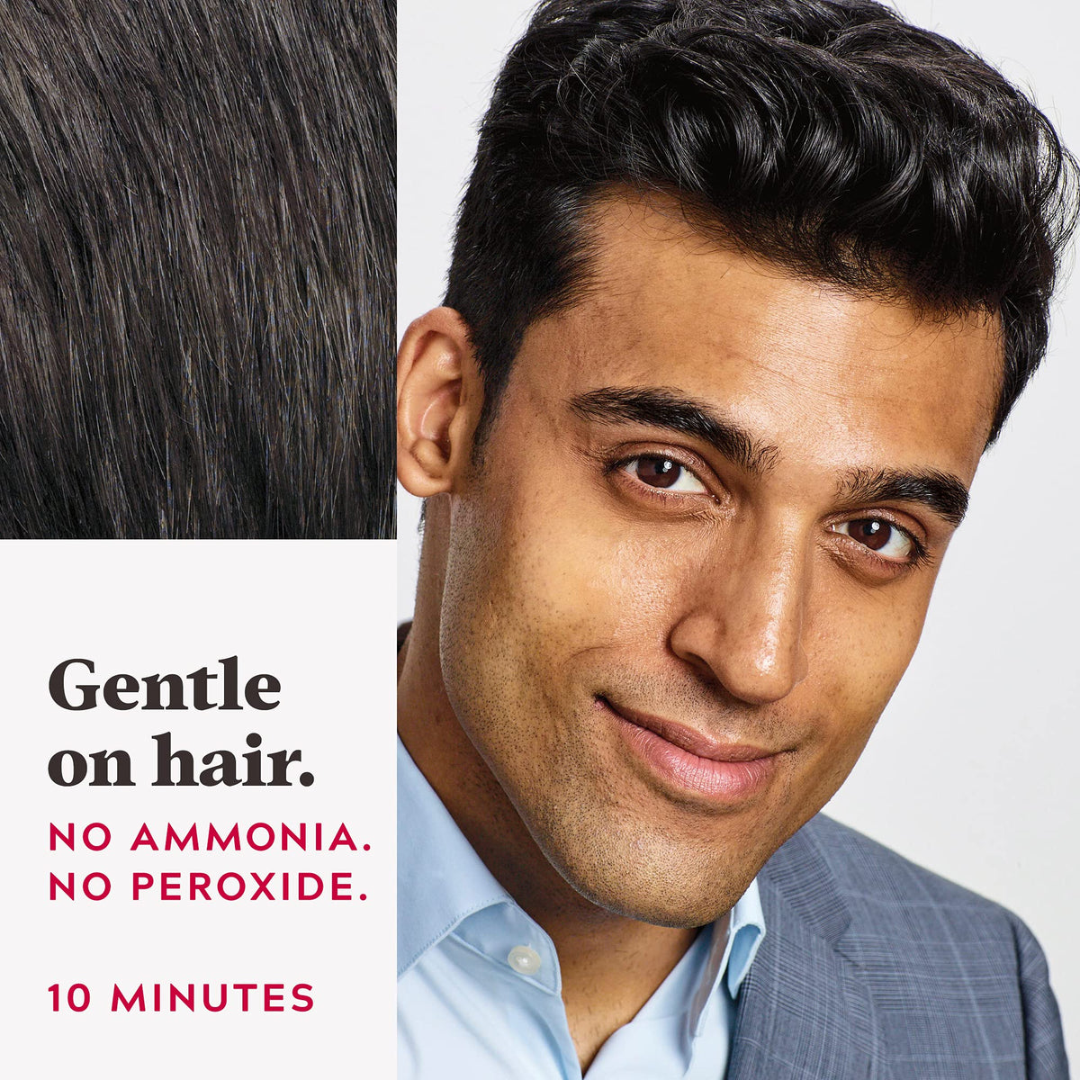 Just For Men Easy Comb-In Color Mens Hair Dye, Easy No Mix Application with Comb Applicator - Rich Black, A-65, Pack of 1 Beauty & Personal Care Just for Men