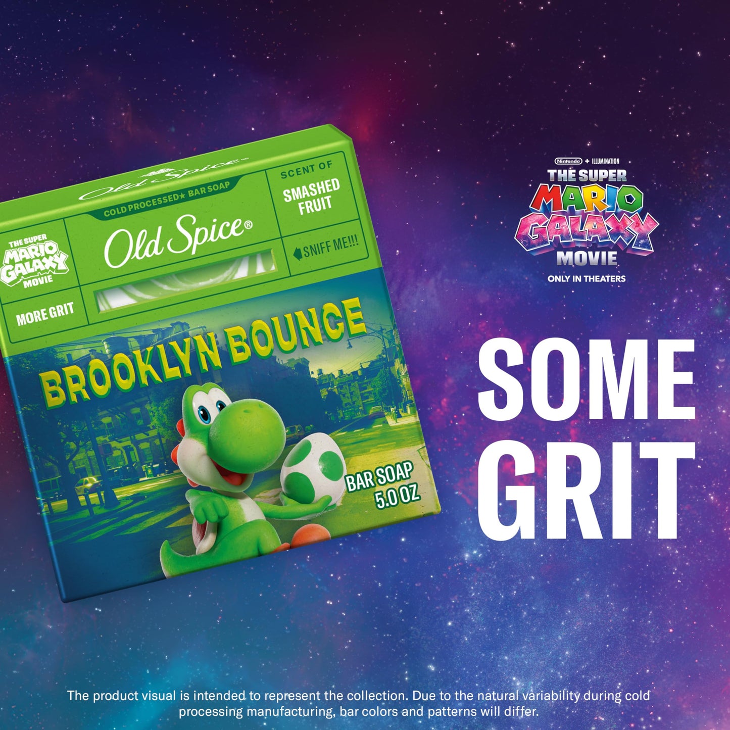Old Spice Bar Soap for Men, x The Super Mario Galaxy Movie, Cold Pressed with Grit, Made with Natural Oils & Plant Based Cleanser, Smashed Fruit Beauty and Personal Care Old Spice