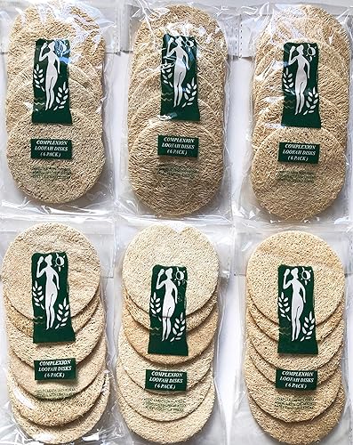 36 Loofah Loofa Facial Complexion Skin Discs Pads (Set of 6 Bags, Each Bag has 6 disks) Beauty & Personal Care Nuonove