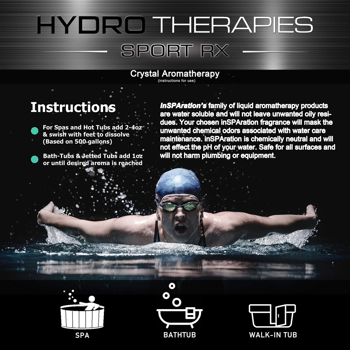 InSPAration 7492 HTX Energize Therapies Crystals for Spa and Hot Tubs, 19-Ounce, Orange Beauty and Personal Care InSPAration