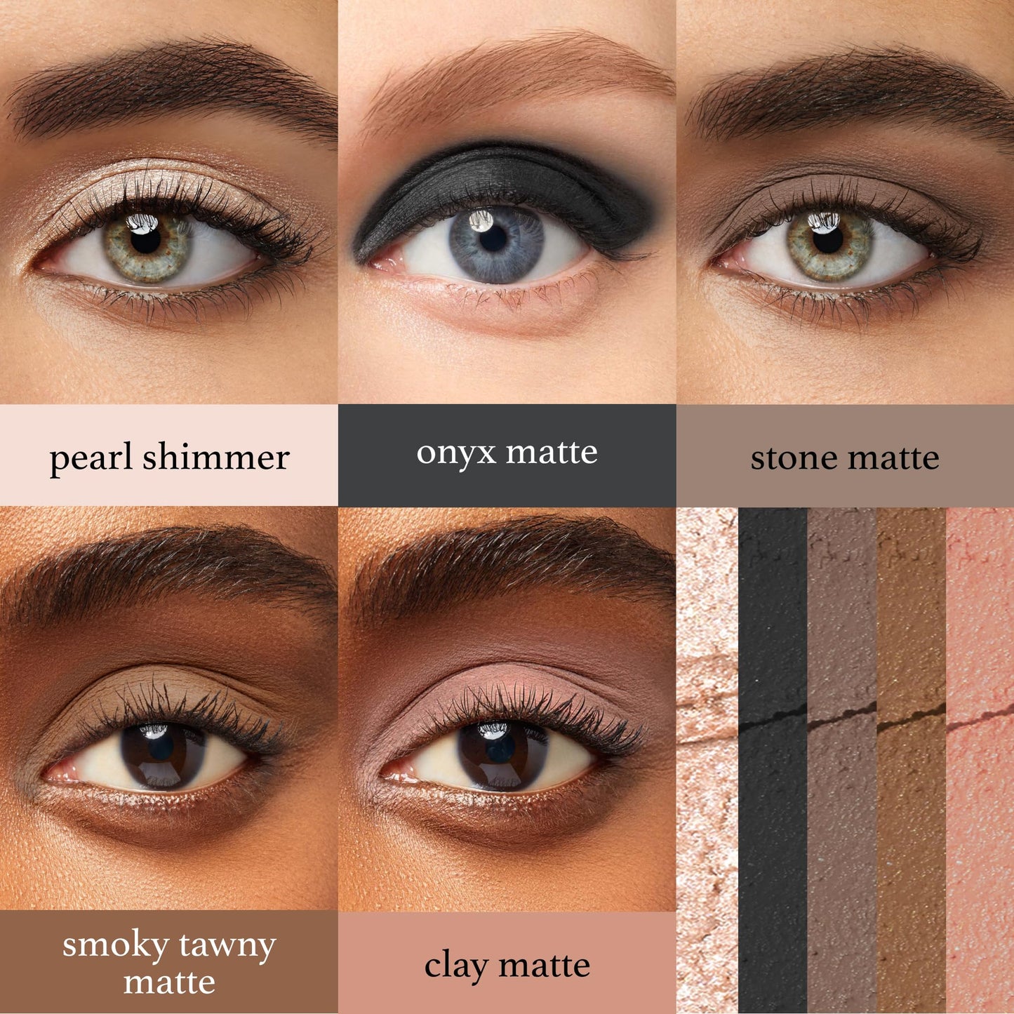 Julep Eyeshadow 101 Crème to Powder Waterproof Eyeshadow Stick 10 Piece Palette - Matte and Shimmer Finishes Beauty & Personal Care Julep